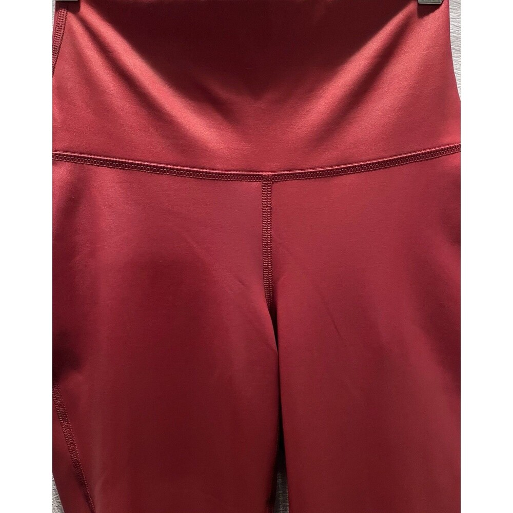 NWT 90 Degree Reflex Crossover Leather Look Leggings Flared Pants Womens XS Red - Picture 3 of 7